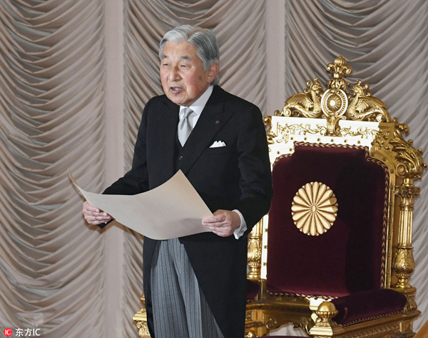 Japan enters uncharted waters as emperor's abdication pondered