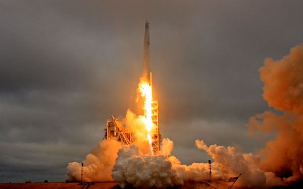 SpaceX successfully launches ISS resupply mission, rocket lands on ground