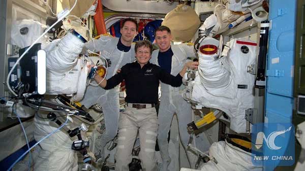 US astronaut breaks female record for most spacewalks