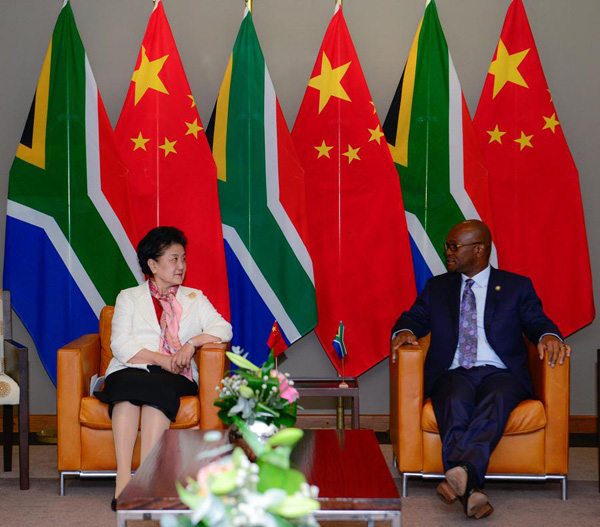 China, S. Africa relations advance