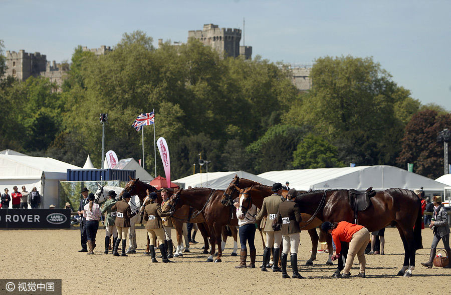 Queen Elizabeth II enjoys day out at Royal Windsor Horse Show