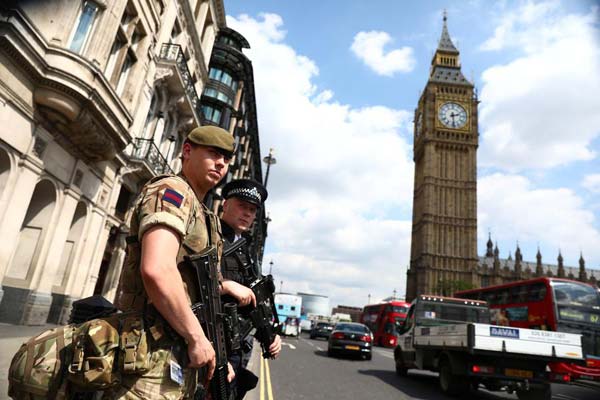 UK PM May says terror threat level will remain at critical