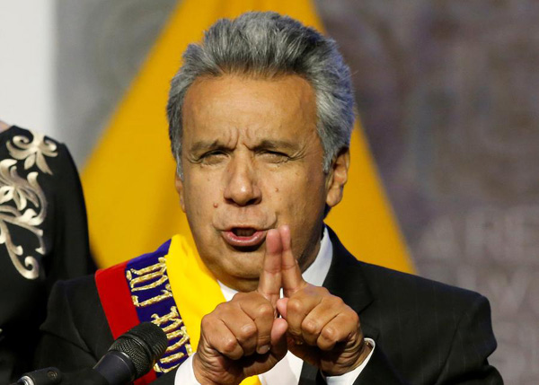 Lenin Moreno takes power in Ecuador with call for national dialogue
