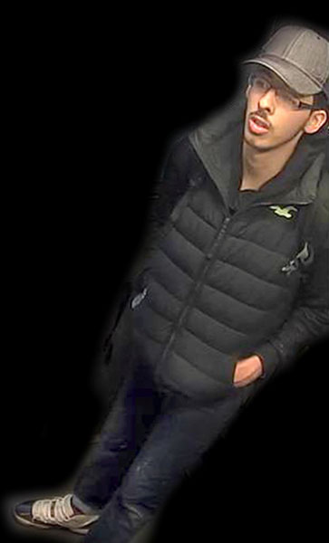 Police release images of suicide bomber taken on night of Manchester bombing