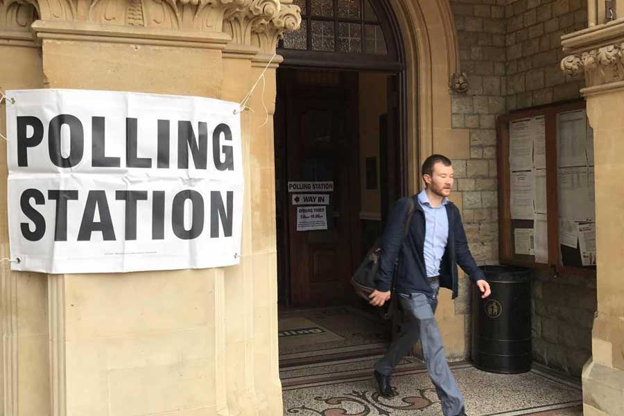 Polling stations open as the UK chooses a new government
