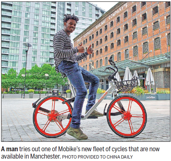 Mobike selects Manchester to pilot bike-sharing expansion