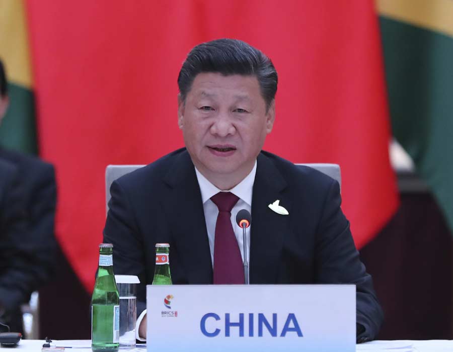 Xi calls on BRICS members to promote common development