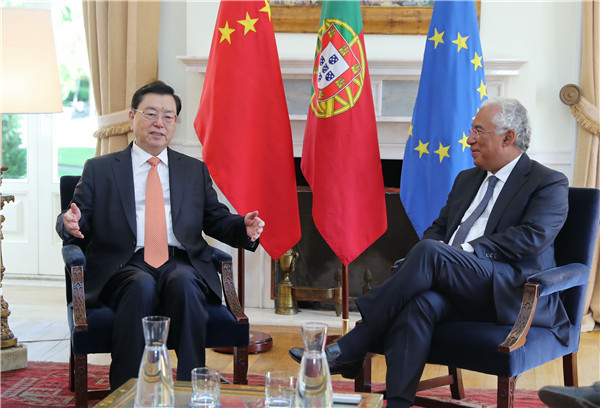 China-Portugal ties enjoy unprecedented high -- China's top legislator