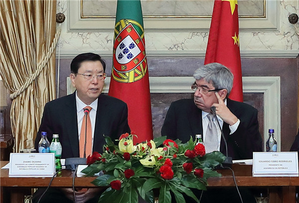 China-Portugal ties enjoy unprecedented high -- China's top legislator