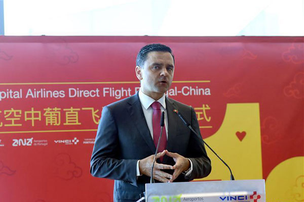 Airbus makes 1st direct flight between China, Portugal