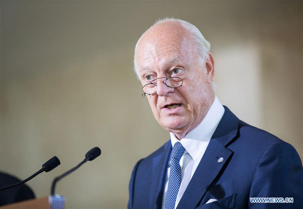 UN envoy says 'real substantive' peace talks on Syria scheduled for Oct