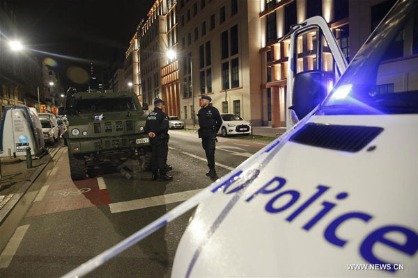 'Terrorist'attacker dies after being shot by soldiers in Brussels