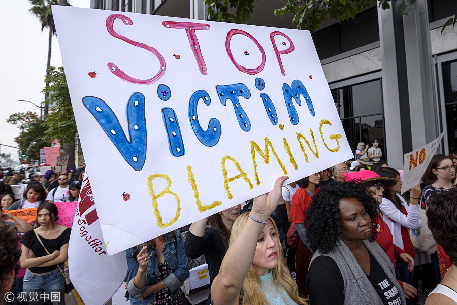 Hundreds hits street in Hollywood to protest against sexual harassment