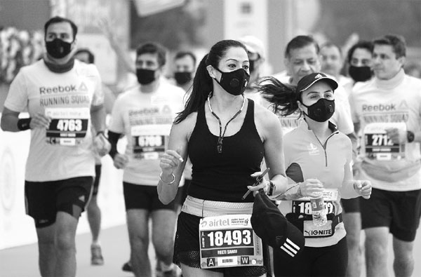 Polluted air doesn't deter distance runners