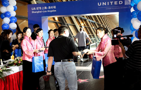 United Airlines launches Shanghai-Los Angeles flight