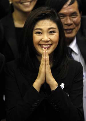 Yingluck elected as new Thailand PM