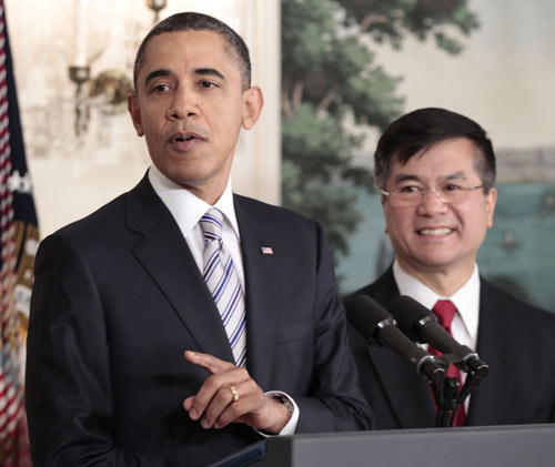 Obama says Locke will bolster ties as new ambassador to China