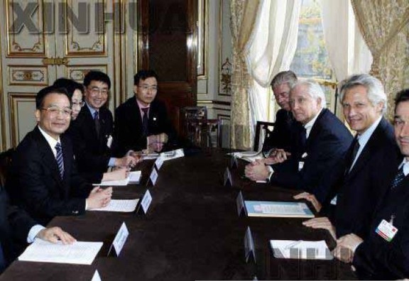 Big events in the Sino-French relations