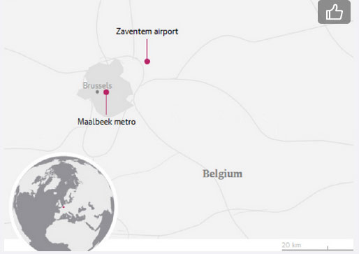 Series of blasts rock airport, metro in Brussels