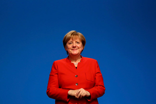 Germany Chancellor Angela Merkel reelected chairman of Christian Democratic Union