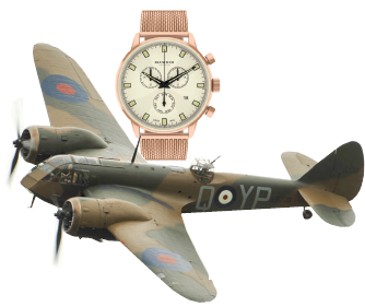Watchmaker inspired by WWII aircraft