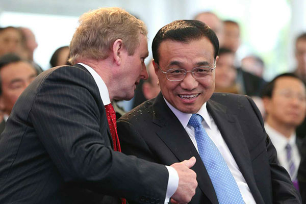 Li touches down in Ireland to work with PM on deals