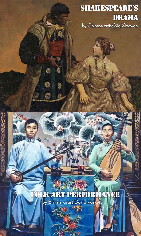 China and UK in the eyes of each other's painters