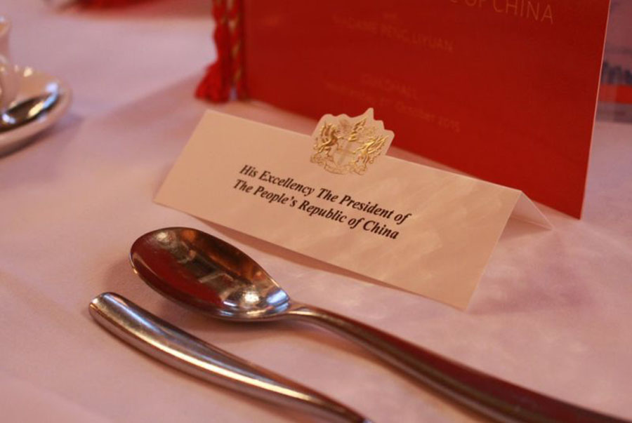 Guildhall banquet raises toast to President Xi, first lady Peng