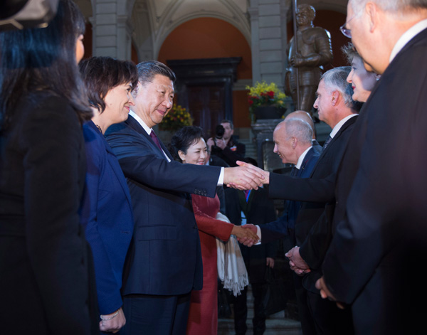 President Xi pays state visit to Switzerland