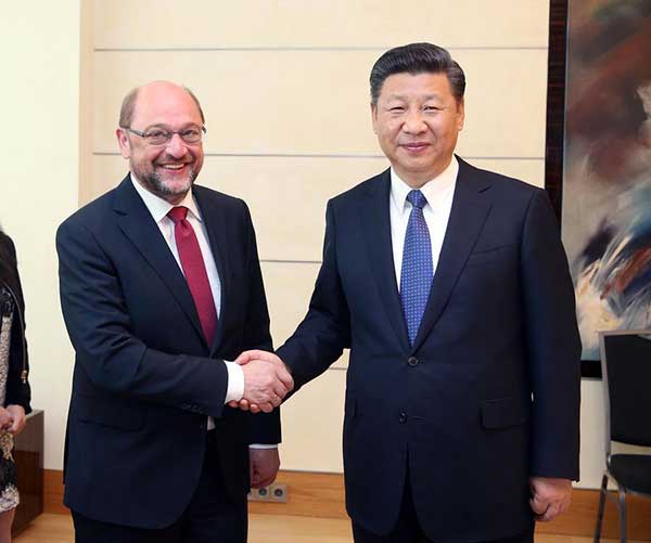 Xi meets German SPD leader on bilateral ties