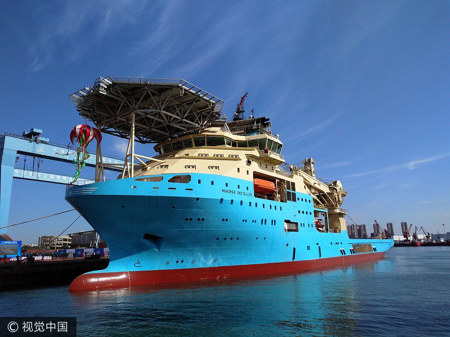 Advanced subsea support vessel delivered to Maersk in Dalian
