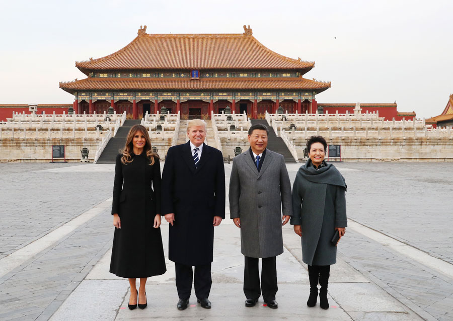 Xi welcomes Trump to Beijing's Palace Museum