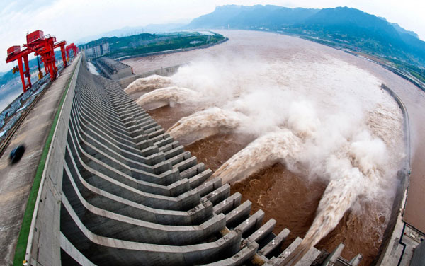 three gorges dam braces for flood peak