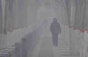 Urumqi enveloped in dust