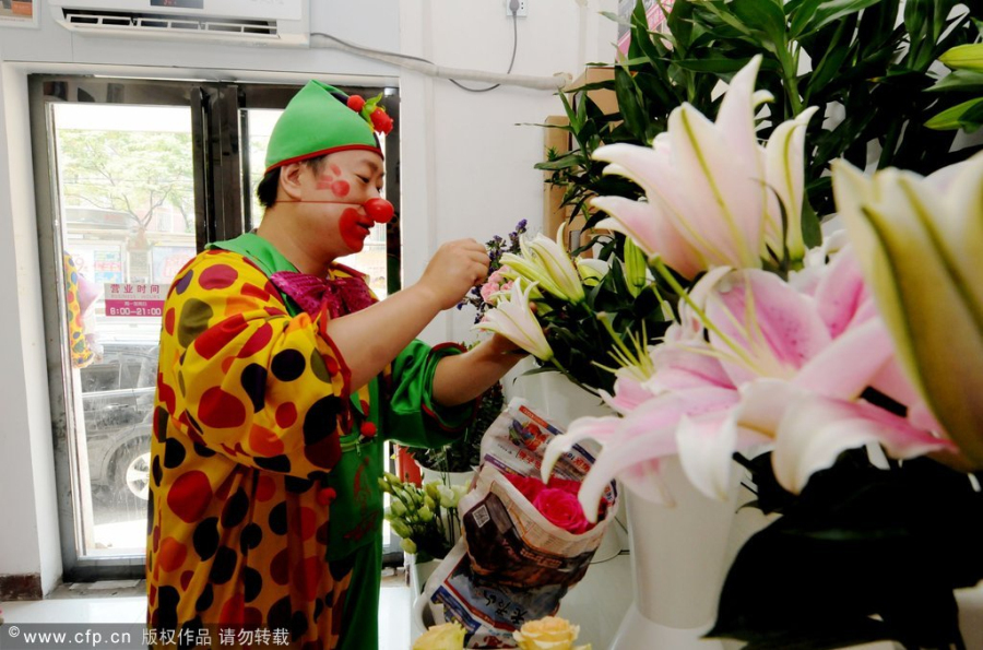Florist clown makes success out of small business