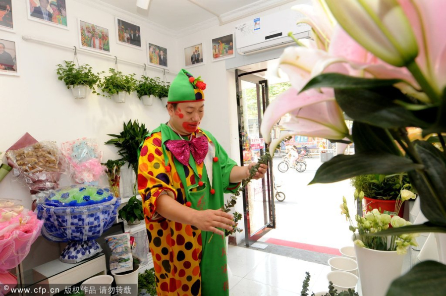 Florist clown makes success out of small business