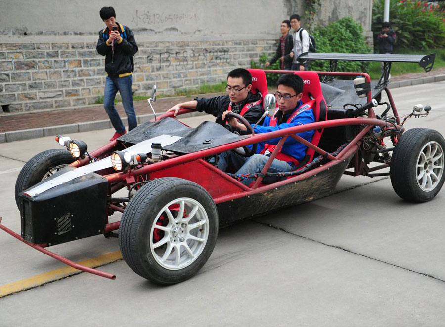 Students design and assemble a car from scratch