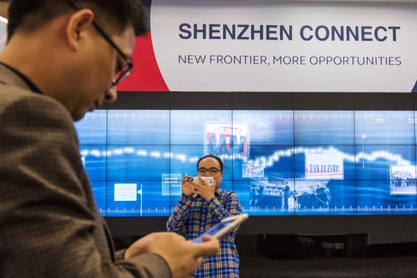 Shenzhen attracts funds through HK link