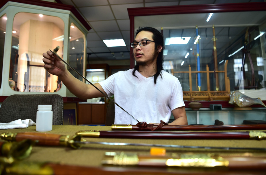Young swordsmith carries on family craft