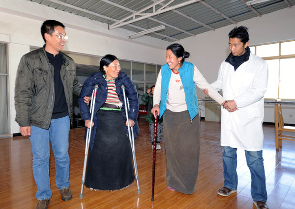 Quake victims rise to the challenge