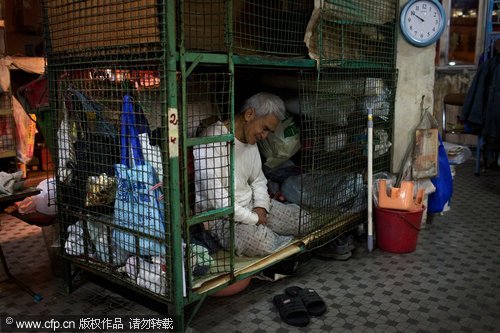 Old and poor squeezed out by HK prices