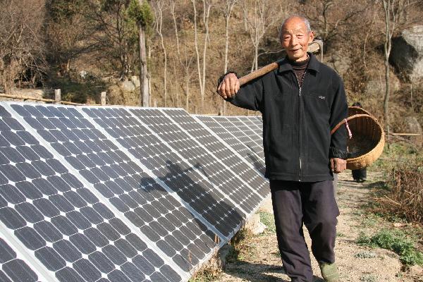 Solar power supply in remote areas