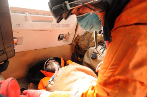 Filipino ship crew member rescued