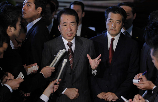 Kan pledges to advance Japan-China ties
