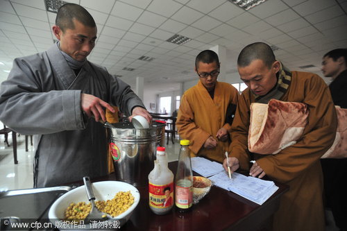 Eat, pray, test: Monk college
