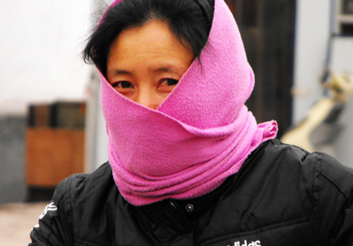 Cold wave bites West and North China