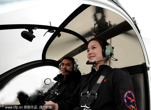 Female chopper pilots take off in China