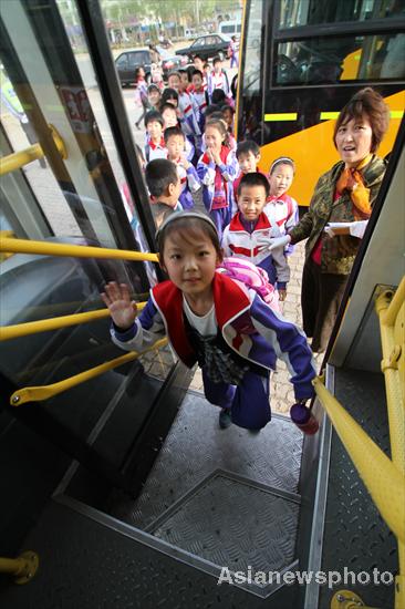 Cheers as 22 new school buses roll out