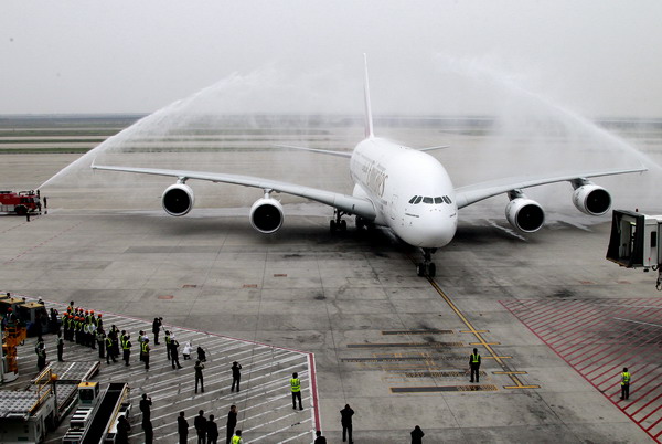 Shanghai starts regular A380 air service