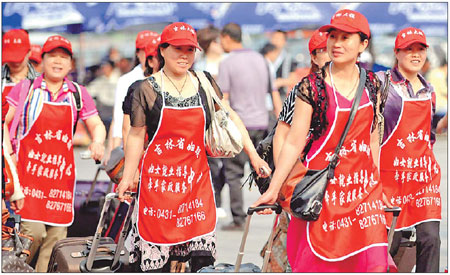 Clean sweep for helper industry in Beijing